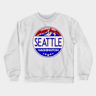 Seattle Washington Mount Rainier National Park Crewneck Sweatshirt